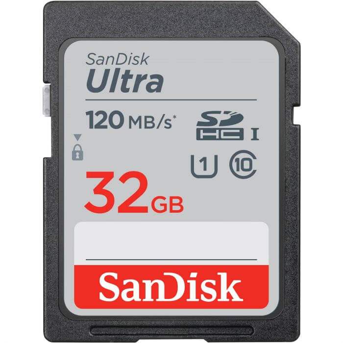SanDisk Ultra SDHC 32GB Class 10 120MBS